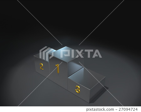 metal podium winner on dark background metal podium winner on dark background 27094724