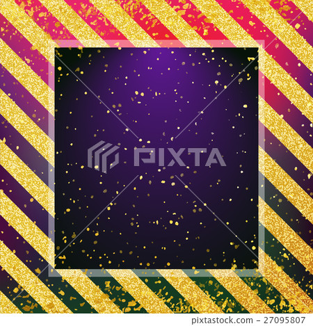 Colorful background with gold dust. Abstract blurr 27095807