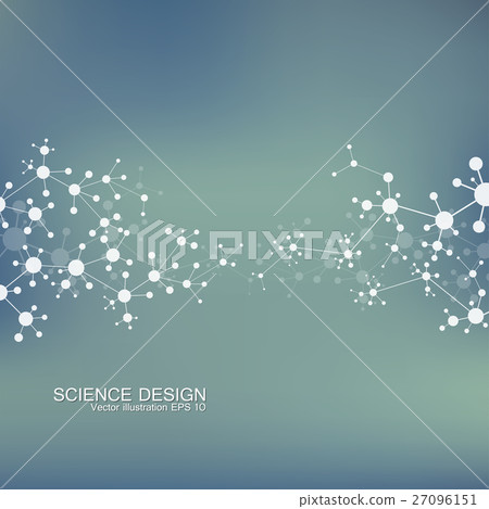 Structure molecule of DNA and neurons. Structural Structure molecule of DNA and neurons. Structural 27096151
