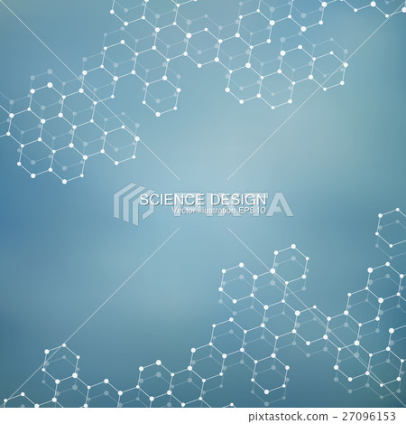 Structure molecule of DNA and neurons. Structural 27096153