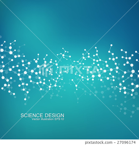 Structure molecule of DNA and neurons. Structural 27096174