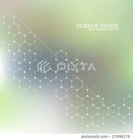 Structure molecule of DNA and neurons. Structural 27096178