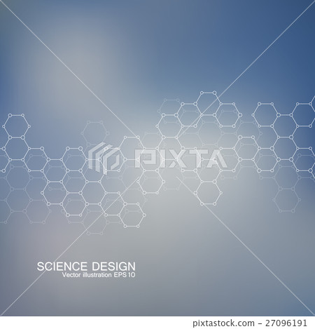 Structure molecule of DNA and neurons. Structural 27096191