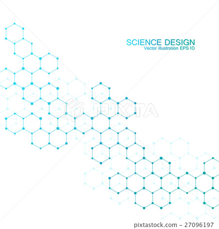 Structure molecule of DNA and neurons. Structural 27096197