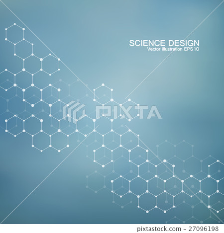 Structure molecule of DNA and neurons. Structural 27096198