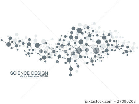 Structure molecule of DNA and neurons. Structural 27096208