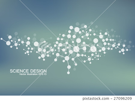 Structure molecule of DNA and neurons. Structural Structure molecule of DNA and neurons. Structural 27096209