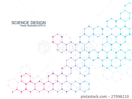 Structure molecule of DNA and neurons. Structural 27096210