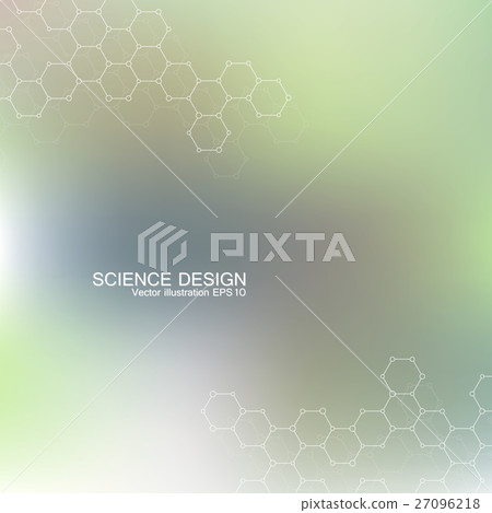 Structure molecule of DNA and neurons. Structural 27096218
