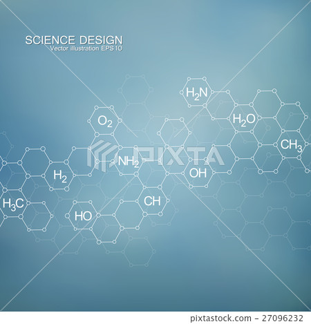 Structure molecule of DNA and neurons. Structural 27096232