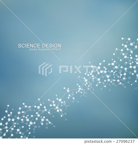 Structure molecule of DNA and neurons. Structural 27096237