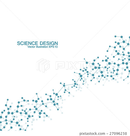 Structure molecule of DNA and neurons. Structural 27096238