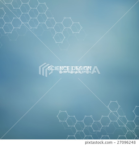 Structure molecule of DNA and neurons. Structural 27096248