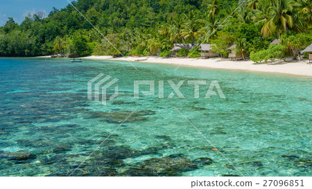 Bamboo Huts of an Homestay Gam Island, Raja Ampat Bamboo Huts of an Homestay Gam Island, Raja Ampat 27096851