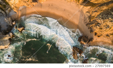 Beautiful Ocean Beach at sunset Praia da Ursa Beautiful Ocean Beach at sunset Praia da Ursa 27097569