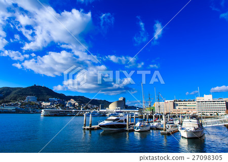 Dejima Warf Nagasaki Harbor scenery 27098305