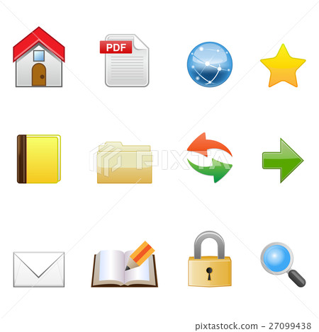 12 icons set [Internet] 27099438