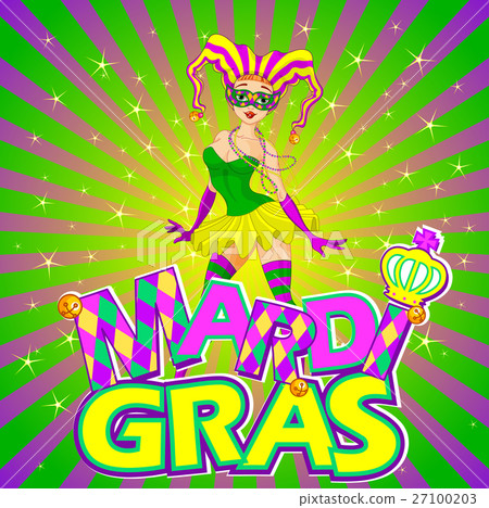 Mardi Gras Girl Design 27100203