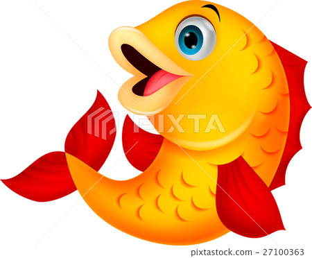 Cute fish cartoon 27100363