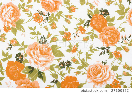 vintage style of tapestry flowers fabric pattern 27100552