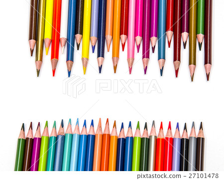 colored pencils on white background colored pencils on white background 27101478