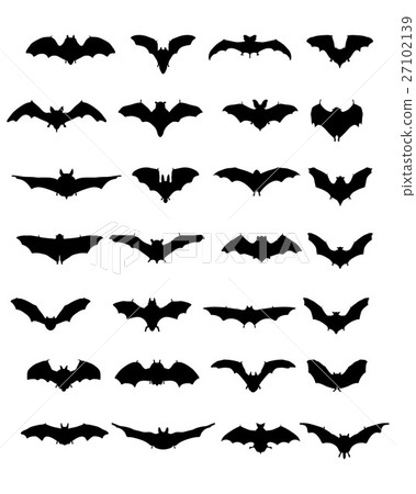 silhouettes of bats silhouettes of bats 27102139