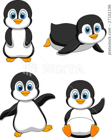Collection of cartoon penguin 27102196