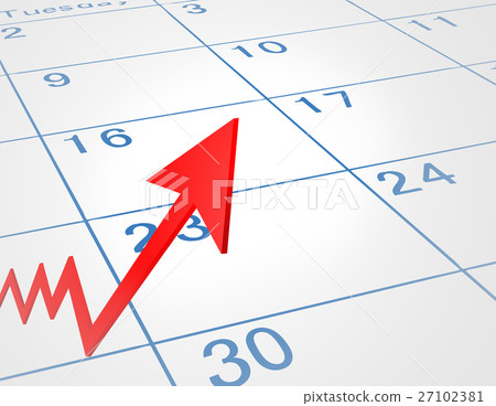 業務箭頭增長日曆 業務箭頭增長日曆 27102381