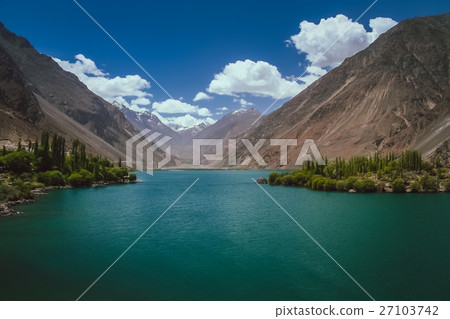 Skardu mountain lake Skardu mountain lake 27103742