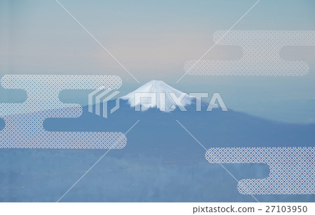 藍富士和雲 27103950