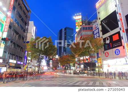 澀谷購物區晚上風景 27105043