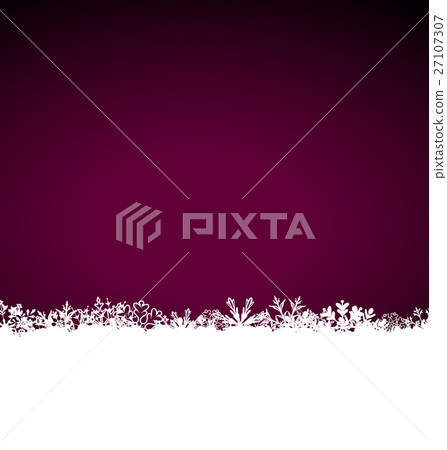 Winter Cute Snowing Background with Snowflakes 27107307