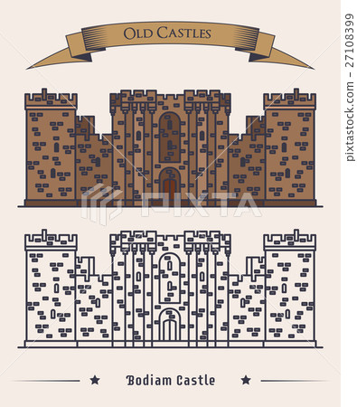 United Kingdom landmark. Bodiam castle 27108399