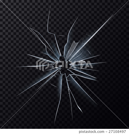 Crushed mirror or broken surface of glass 27108497