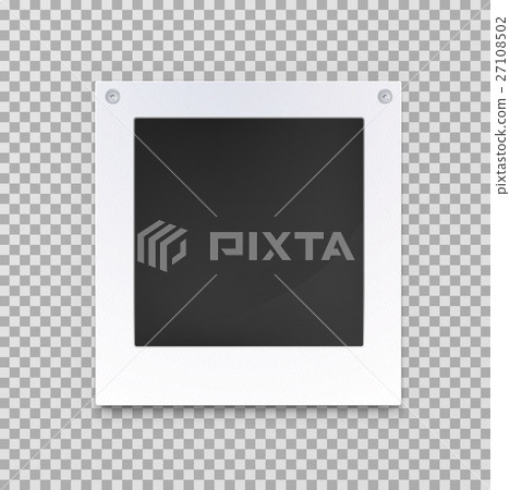 Old blank photo picture framework, empty image 27108502