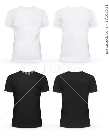 Empty front of t-shirts for men and women Empty front of t-shirts for men and women 27108511