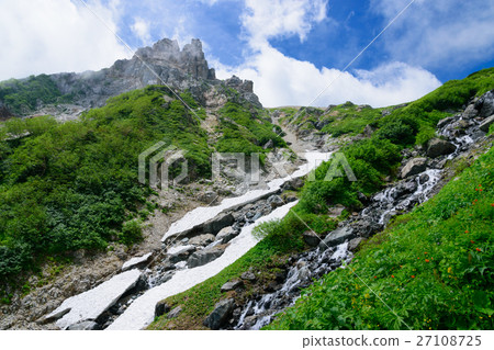 長野北阿爾卑斯山白馬大雪 27108725