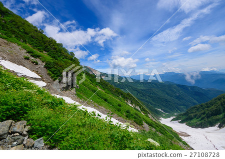 長野北阿爾卑斯山白馬大雪 27108728
