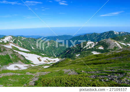 Tateyama山脈從長野北阿爾卑斯山Hakuba-dake Tateyama山脈從長野北阿爾卑斯山Hakuba-dake 27109337