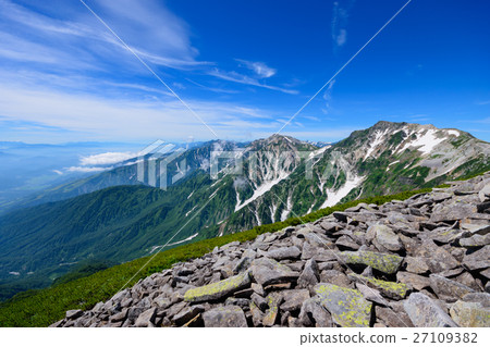 長野北阿爾卑斯山白馬嶺山 27109382