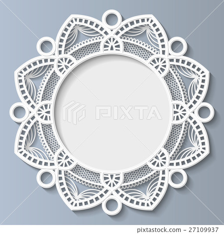 3D Vector bas-relief frame,vignette with ornaments 3D Vector bas-relief frame,vignette with ornaments 27109937