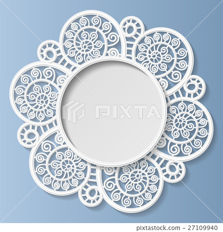 3D Vector bas-relief frame,vignette with ornaments 3D Vector bas-relief frame,vignette with ornaments 27109940