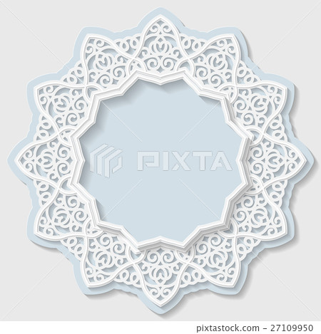 3D Vector bas-relief frame,vignette with ornaments 3D Vector bas-relief frame,vignette with ornaments 27109950