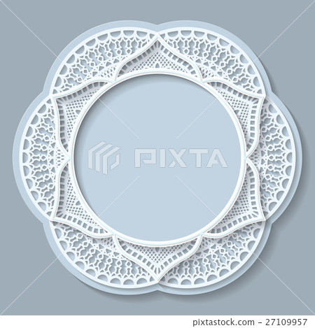 3D Vector bas-relief frame,vignette with ornaments 3D Vector bas-relief frame,vignette with ornaments 27109957