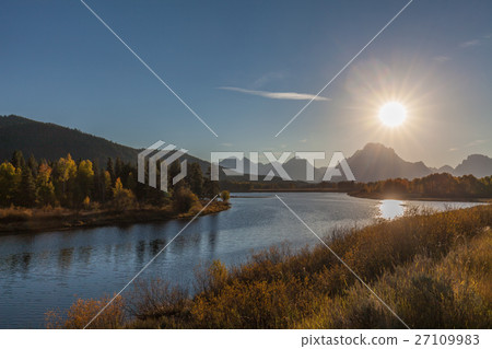 Sunset at Oxbow Bend 27109983