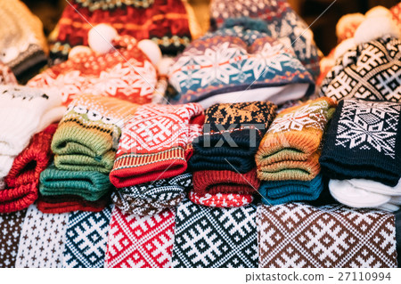 Colorful Traditional European Warm Clothes - Caps 27110994