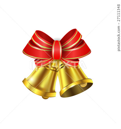 Vector Gold Christmas bells Vector Gold Christmas bells 27111348