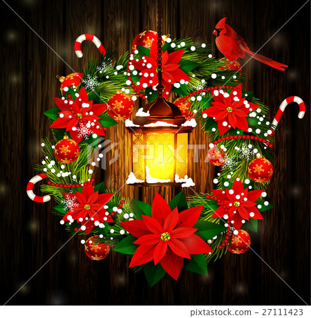 Christmas decoration with street lights 27111423