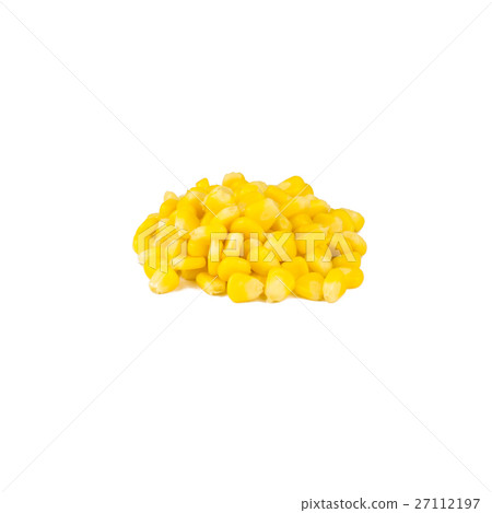 Seed corn isolated on white background 27112197