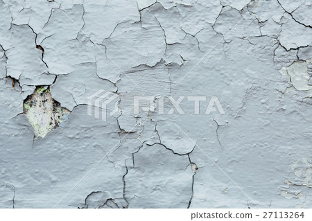 texture Close Up of Chipped blue peeling paint 27113264